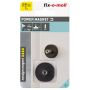 MAGNET FIX-O-MOLL NEODYM GUMMI MED GÄNGA Ø31MM