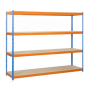 LAGERHYLLA SIMONRACK BRICOFORTE 4 200X120X45CM BLÅ/ORANGE