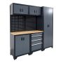 VERKSTADSSKÅP PROBUILDER SKÅP 198CM SVART/GRÅ 