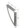 SYSTEM-KONSOL VORMANN 140X140MM STÅL