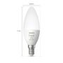 LJUSKÄLLA PHILIPS HUE B39 WCA E14 4W 2-PACK  