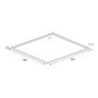 PLAFOND ECOLITE SPACE PANEL LED 60X60CM