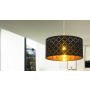 TAKLAMPA GLOBO CLARKE PENDEL SVART/GULD