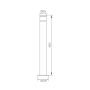 POLLARE ECOLITE LIBRA PILLAR VIT 80CM
