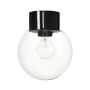 VÄGG-/TAKLAMPA IFÖ ELECTRIC CLASSIC GLOB KLARGLAS SVART