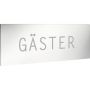 SKYLT "GÄSTER" SMEDBO ROSTFRI 25X60MM POLERAD