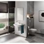 VÄGGHÄNGD TOALETT GROHE RIMLESS 5IN1 SOLIDO + WC-SKÅL BAU
