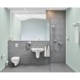 VÄGGHÄNGD TOALETT GROHE RIMLESS 5IN1 SOLIDO + WC-SKÅL BAU