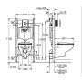VÄGGHÄNGD TOALETT GROHE RIMLESS 5IN1 SOLIDO + WC-SKÅL BAU