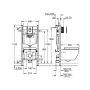 VÄGGHÄNGD TOALETT GROHE RIMLESS 5IN1 SOLIDO +WC-SKÅL EURO