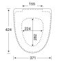 TOALETTSITS PRESSALIT SIGN/SPIRA S1182 SOFTCLOSE VIT 