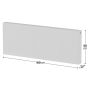 VÄRMEELEMENT VATTENBUREN 60X160CM 2893W                     
