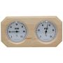 SAUNIA TERMO- OCH HYGROMETER,M 8-KANT 25X12CM FURU