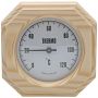 SAUNIA BASTUTERMOMETER, MED GL FURU   13X13CM