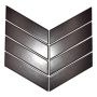 MOSAIK CHEVRON UNI SVART MATT 31,8X22,4X0,6CM PRIS PER ARK