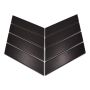 MOSAIK CHEVRON UNI SVART MATT 31,8X22,4X0,6CM PRIS PER ARK