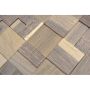 MOSAIK WOODLAND EK BRUN 3D SJÄLVHÄFTANDE 30X30X0,50-1CM PRIS PER ARK