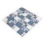 MOSAIK ROMAN GLAS/STEN MIX BLÅ/GRÅ 30X30X0,8CM PRIS PER ARK