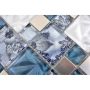 MOSAIK ROMAN GLAS/STEN MIX BLÅ/GRÅ 30X30X0,8CM PRIS PER ARK