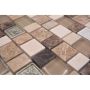 MOSAIK DREAM GLAS/STEN/HARTS/KERAMIK MIX BEIGE/BRUN 29,8X30,4X0,8CM PRIS PER ARK