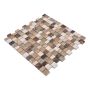 MOSAIK DREAM GLAS/STEN/HARTS/KERAMIK MIX BEIGE/BRUN 29,8X30,4X0,8CM PRIS PER ARK