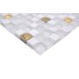 MOSAIK DREAM GLAS/STEN MIX VIT/GULD 30X30X0,8CM PRIS PER ARK