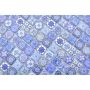 MOSAIK QUADRAT CRYSTAL RETRO BLÅ 30X30X0,8CM PRIS PER ARK