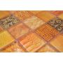MOSAIK WILDLIFE GLAS ORANGE 29,8X29,8X0,8CM PRIS PER ARK