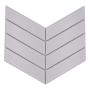 MOSAIK CHEVRON UNI VIT MATT 31,8X22,4X0,6CM PRIS PER ARK