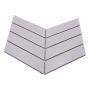 MOSAIK CHEVRON UNI VIT MATT 31,8X22,4X0,6CM PRIS PER ARK