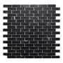 MOSAIK STONE BRIC MARMOR SVART SJÄLVHÄFTANDE 30X30,5X0,4CM PRIS PER ARK