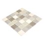 MOSAIK STAMP GLAS/STEN/STÅL MIX BEIGE 30X30X0,8CM PRIS PER ARK