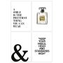 TAVLA REINDERS ART PRINT FASHIONABLE 20X30CM 4-DELAD