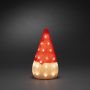 JULDEKORATION KONSTSMIDE TOMTE 37CM LED