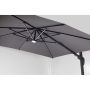 HÄNGPARASOLL SENSUM LJUSHAGEN MED LED 300CM SVART