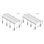 CARPORT CANOPIA ALPINE 25,2M² GRÅ