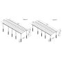 CARPORT CANOPIA ALPINE 32M² GRÅ