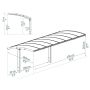 CARPORT CANOPIA ARIZONA BREEZE 14,3M² GRÅ