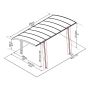 CARPORT CANOPIA ARIZONA BREEZE SPECIAL 14,3M² GRÅ