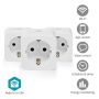 VÄGGUTTAG NEDIS SMARTLIFE WIFI SMART PLUG MED ELMÄTNING 3-PACK