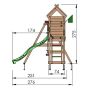 LEKTORN JUNGLE GYM RESORT MODUL 200 GUNGMODUL & RÖD RUTSCHKANA