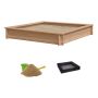SANDLÅDA NORDIC PLAY INKL SAND 200KG 150X150CM