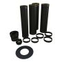 SKORSTEN DINAK GRUNDPAKET Ø150MM 4M SVART