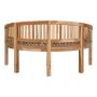 BÄNK HOUSE NORDIC EMILY BANANA TEAK MED RYGGSTÖD 150X85X60CM BRUN