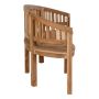 BÄNK HOUSE NORDIC EMILY BANANA TEAK MED RYGGSTÖD 150X85X60CM BRUN