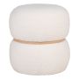 SITTPUFF HOUSE NORDIC EVELYN BOUCLÉ VIT Ø38CM