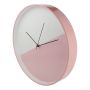 VÄGGKLOCKA Ø30CM ROSA/VIT