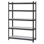 STÅLHYLLA 5 PROBUILDER HYLLOR 400KG SVART