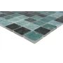 MOSAIK NATURE SQUARE  ECO BALI GLASS/STONE GREEN MIX  