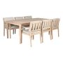 MATGRUPP SUNFUN INGMARSÖ ACACIA BORD+6 STOLAR NATUR/BEIGE
